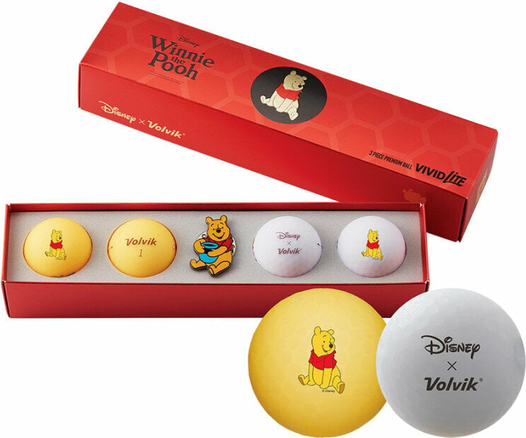 Volvik Vivid Lite Disney Characters 4 Pack Winnie The Pooh Golfové míčky