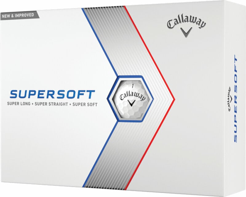 Callaway Supersoft 2023 White Basic Golfové míčky