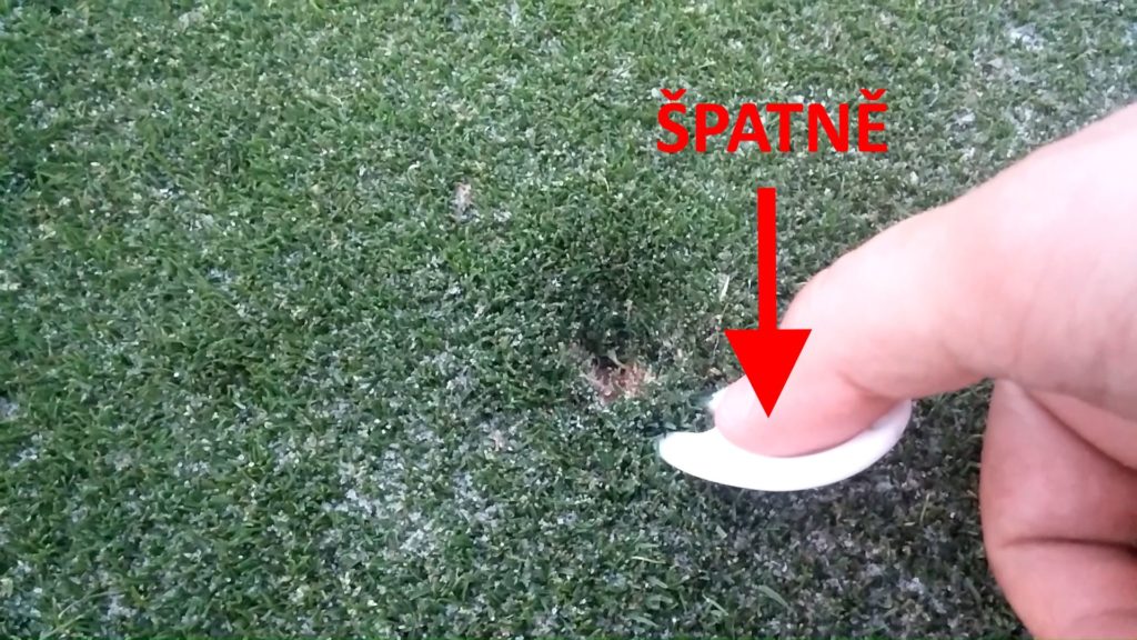 Špatný postup vypichování pitchmarků