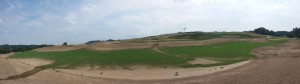 Panorama golfového hřiště v Kácově      