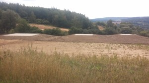 Budoucí odpaliště na golfovém hřišti Kácov  